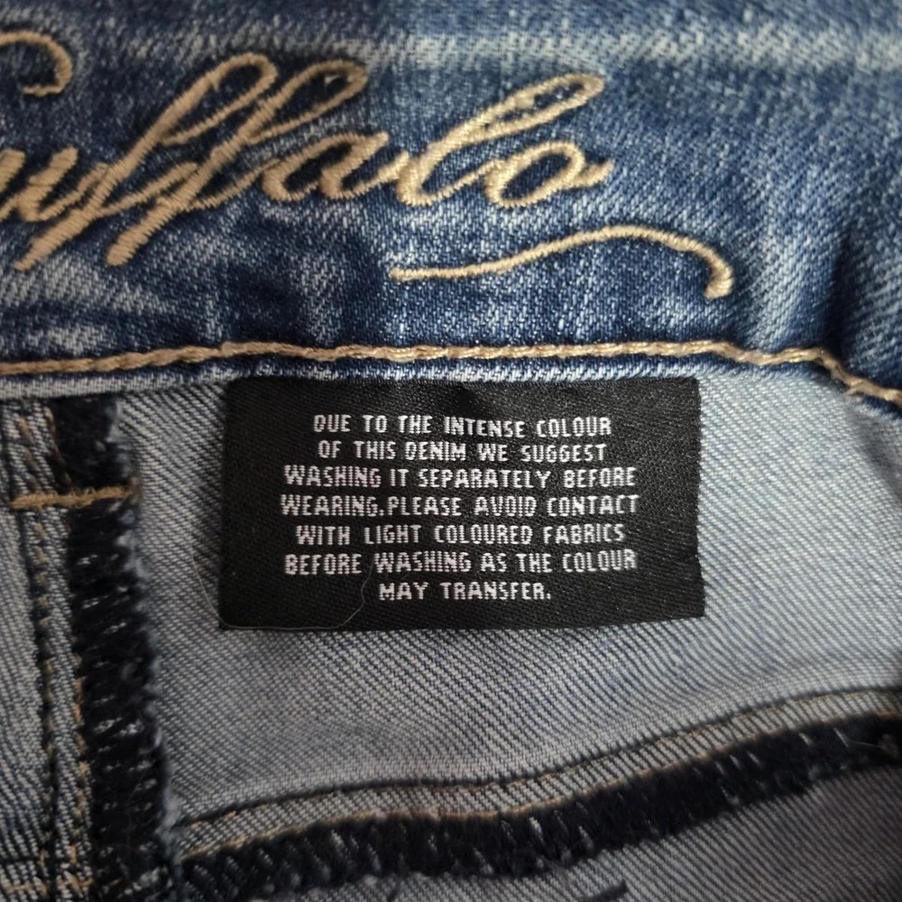 Buffalo David Bitton Denim Bermuda Shorts Women's 14/34 Blue Stretch Knee Length